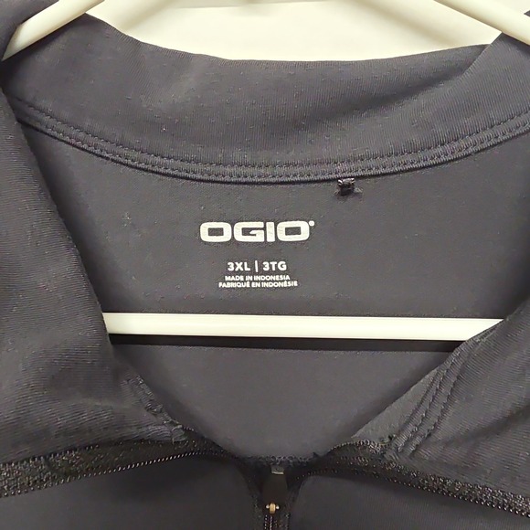 Mens OGIO JEGS Quarter Zip Long Sleeve Shirt 3XL Black Racing Cancer Research - Picture 3 of 5